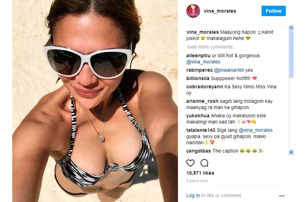 Vina Morales Nagpasilip Ng Boobs Sa Selfie Photo Bandera Bandera