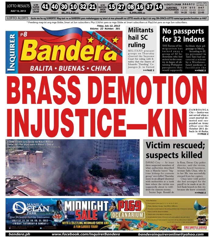 Inquirer Bandera Mindanao Edition | Bandera