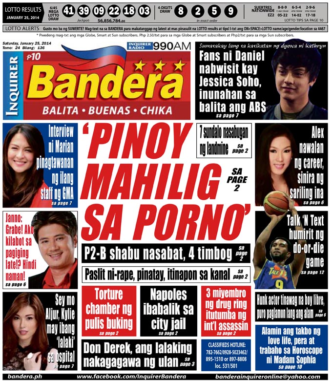 Inquirer Bandera Luzon Edition Bandera