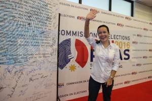 47-year-old Grace Poe from Quezon City. Presidential aspirant.