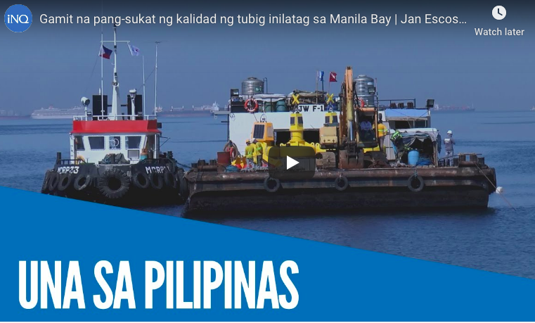 WATCH: Gamit na pangsukat ng kalidad ng tubig, inilunsad sa Manila Bay