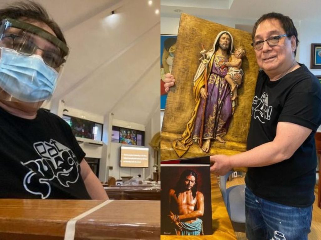 Nagpunta si Joey de Leon sa Christ the King Parish para dumalo ng misa sa kaniyang kaarawan. Ibinahagi rin nito ang regalong sculpture ni St. Joseph habang karga karga ang batang si Hesus mula kay Willy Tadeo Layug.