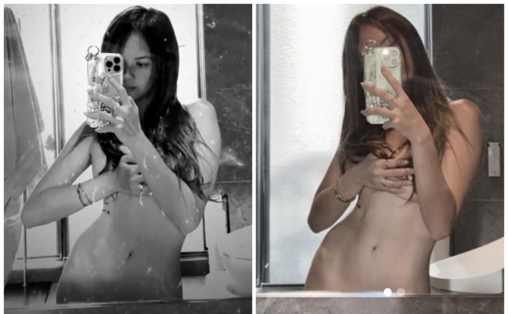 Ellen Adarna matapang na nag-topless sa mirror selfie
