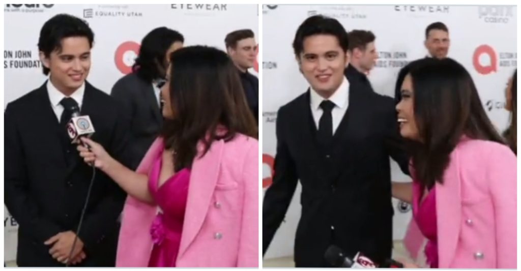 James Reid rumampa sa Oscars party hosted by Elton John