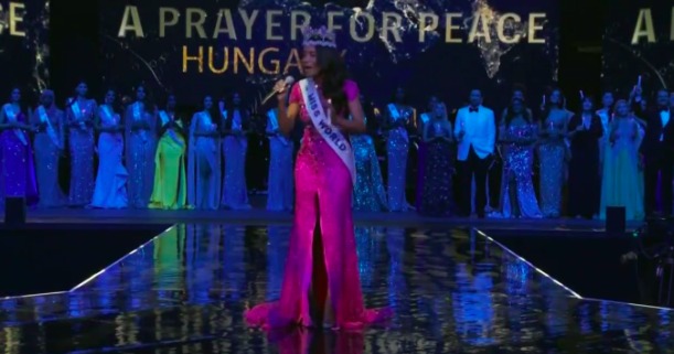Miss World 2021 nanawagan ng 'world peace', nagsindi ng kandila para sa Ukraine