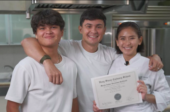 Sarah Geronimo graduate na sa culinary school, Matteo super proud