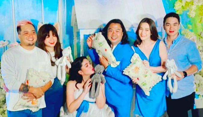 Dimples shookt sa surprise baby shower party nina Angel at Bea: Yung look mo para sa shoot pero...