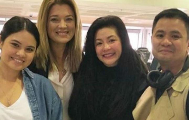 Leila Alcasid, Michelle van Eimeren, Regine Velasquez at Ogie Alcasid blended family