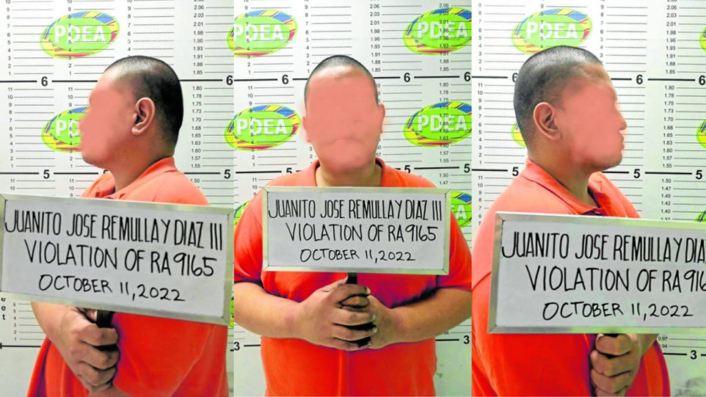 mugshots of drug suspect Juanito Jose Diaz Remulla III