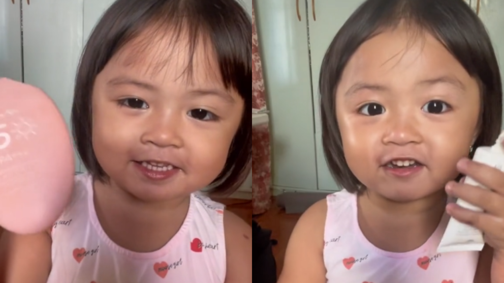 3-year-old kikay kid viral na dahil sa paandar na ‘Makeup Tutorial’ sa TikTok