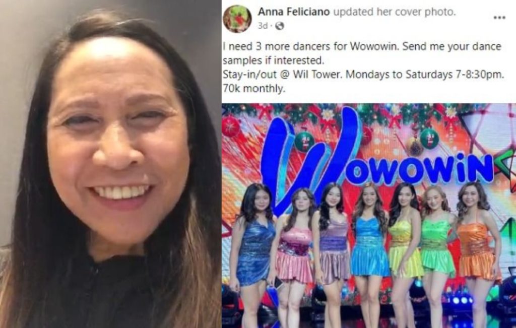 Anna Feliciano naghahanap ng 'Wowowin' dancers, P70k kada buwan ang sahod...true kaya?