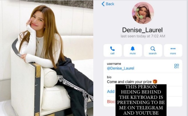Denise Laurel nagbabala sa publiko sa fake account na gumagamit ng kanyang pangalan: Imposter!