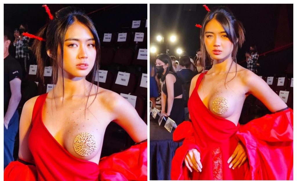 Vivamax bombshell Azi Acosta ginulat ang press, 'naglabas' ng boobs sa loob ng sinehan