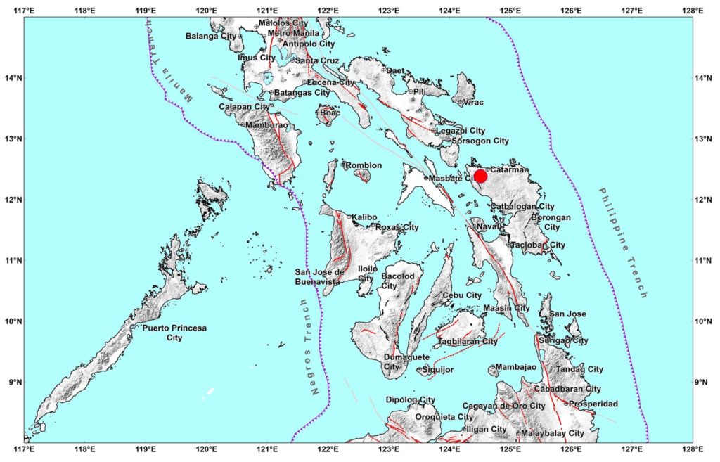 Northern Samar, Davao Occidental niyanig ng 4.6 magnitude na lindol