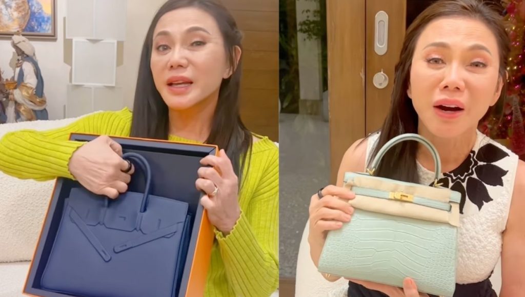 Vicki Belo receives four new Hermès bags from Hayden Kho