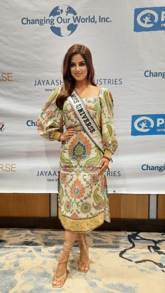 Reigning Miss Universe Harnaaz Sandhu