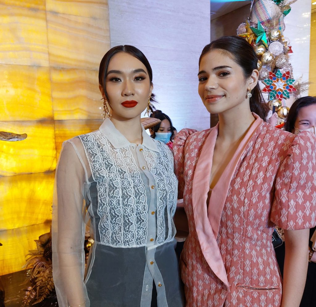 Miss World Philippines Gwendoline Fourniol (right) and Miss World Philippines-Charity Cassandra Chan