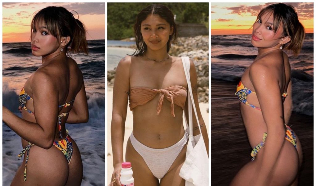 Awra Briguela pak na pak ang bikini photo sa beach, hirit ng netizens: 'Nadine Lustre ikaw ba ‘yarn?'