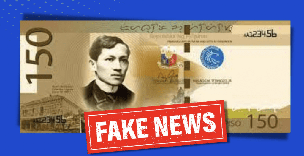 BSP nagbabala sa pekeng P150: We have not released a banknote featuring Dr. Jose Rizal