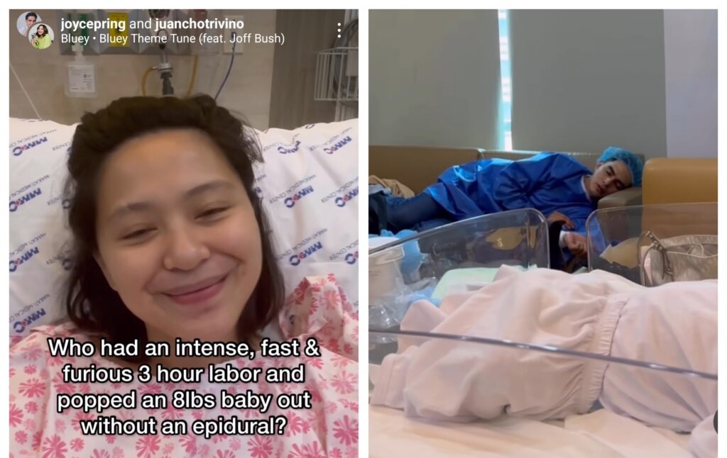 Joyce Pring isinilang na ang 2nd baby, may nakakalokang hirit kay Juancho Trivino: 'Hirap na hirap yarn?'