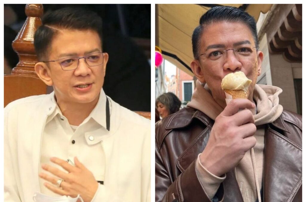 Litrato ni Sen. Chiz habang kumakain ng ice cream pinagtripan ng mga netizens: 'Ay! Pakak na pakak ang kilay!'