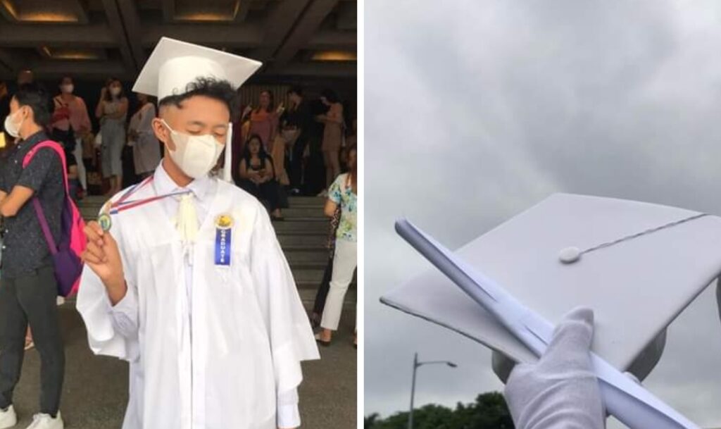 Nanay nagpasabog ng good vibes sa socmed matapos batiin ang anak na nag-graduate sa Senior High: 'Congrats anak, katapusan mo na'