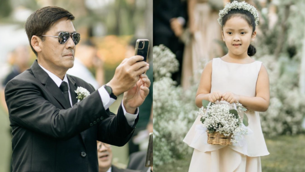 Vic Sotto nag-ala staged father sa kanyang flower girl na si Tali