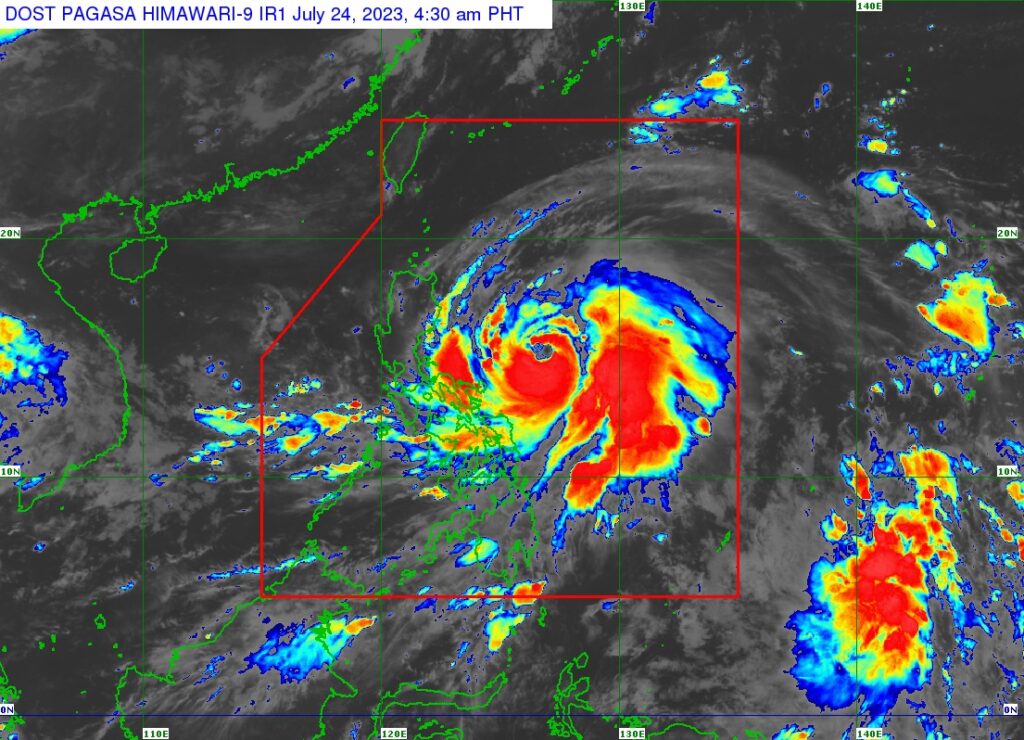 ‘Egay’ isa nang Typhoon, posibleng mag-landfall sa bahagi ng Luzon; Signal no. 2 itinaas na –PAGASA