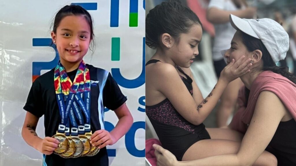 Marian, Dingdong proud na proud kay Zia, wagi ng 6 medals sa swimming competition