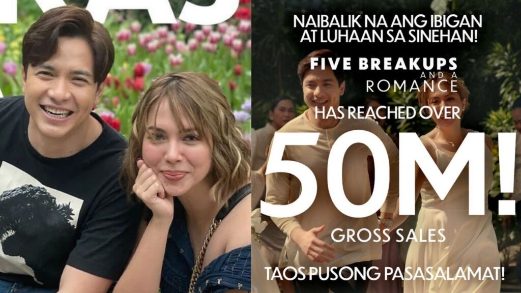 ‘Five Breakups and a Romance’ humakot ng P50-M sa takilya; Alden Richards, Julia Montes super thankful