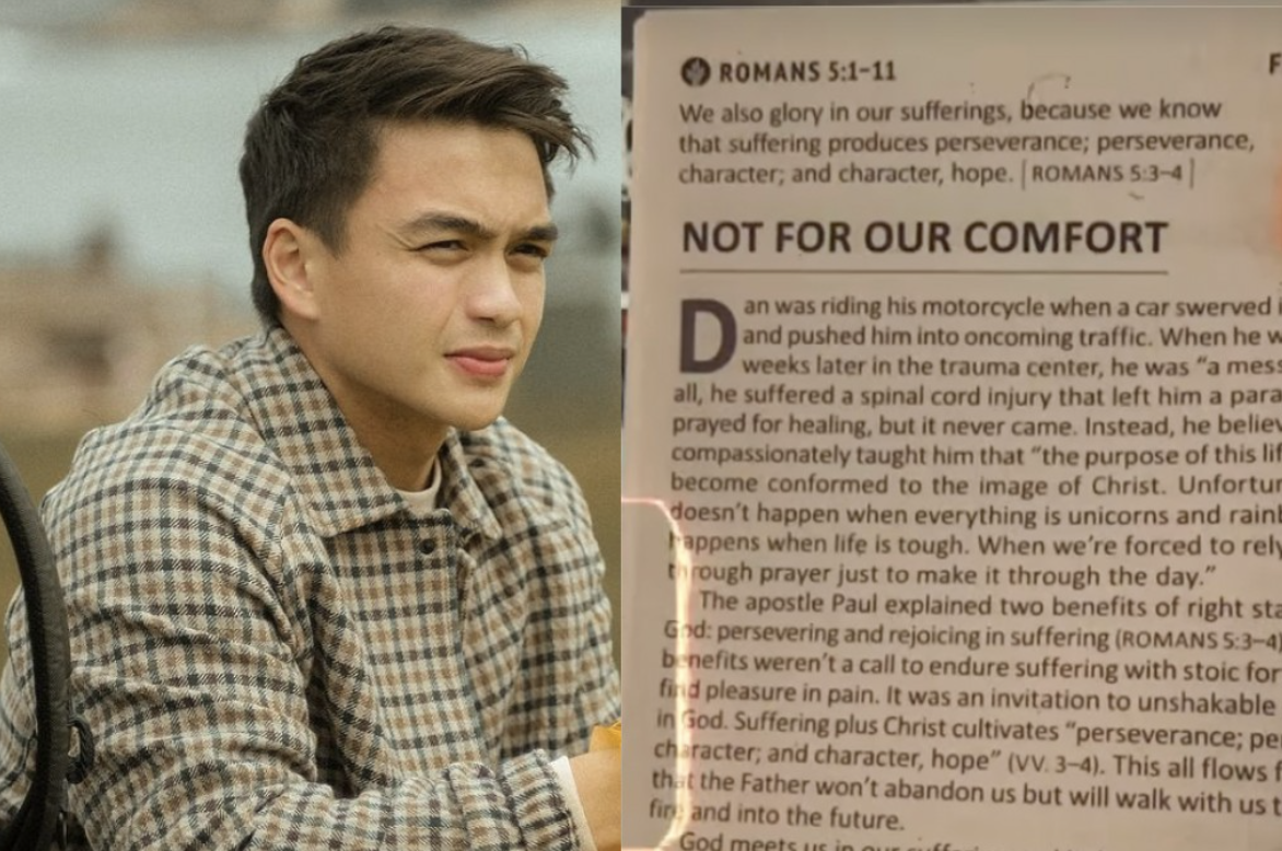 Dominic Roque may pa-bible verse ukol sa suffering, perseverance