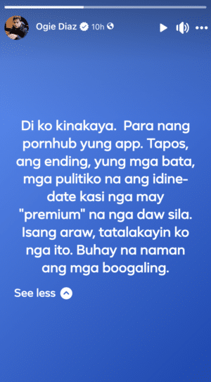 Ogie may pa-blind item na mga 'bugaw' umano: 'Mga politiko na ang ka-date'