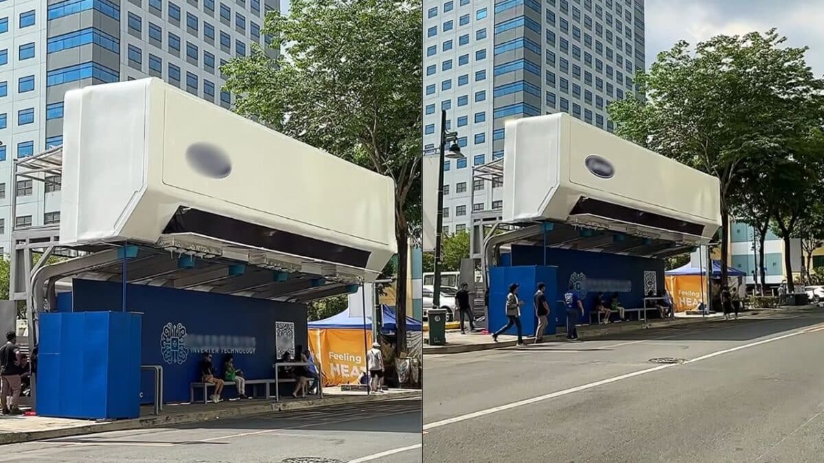 Giant aircon sa BGC viral na, hirit ng netizens: ‘Puno pa rin ang solusyon!’