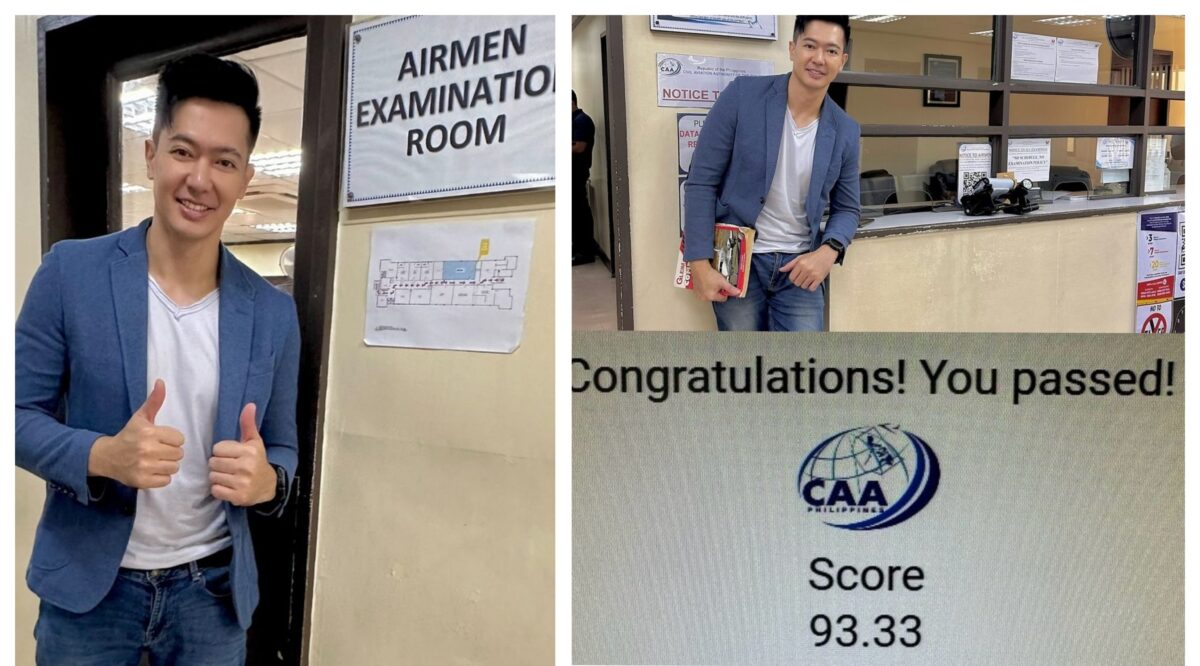 Ronnie Liang malapit nang maging commercial pilot, nakapasa sa exams