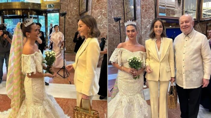 Sofia Andres pak na pak bilang 'bride' sa isang fashion show sa Spain