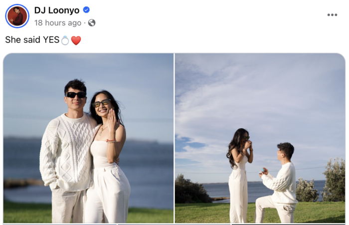 DJ Loonyo engaged na sa GF na si Amari: ‘Yes to a lifetime!’