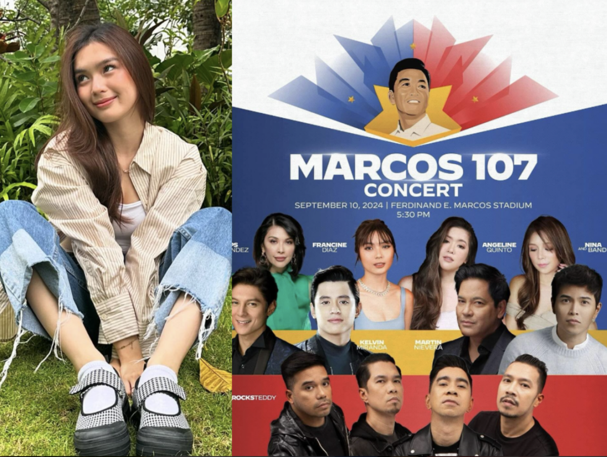 Francine Diaz nawala sa line up ng performers sa Marcos 107 free concert