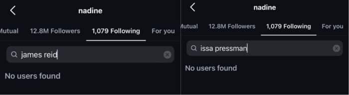 Nadine Lustre in-unfollow na sina James Reid, Issa Pressman sa IG