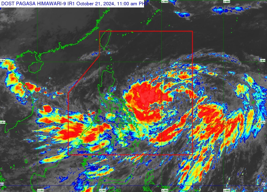 Signal no. 1 itinaas sa malaking bahagi ng bansa dahil sa Bagyong Kristine