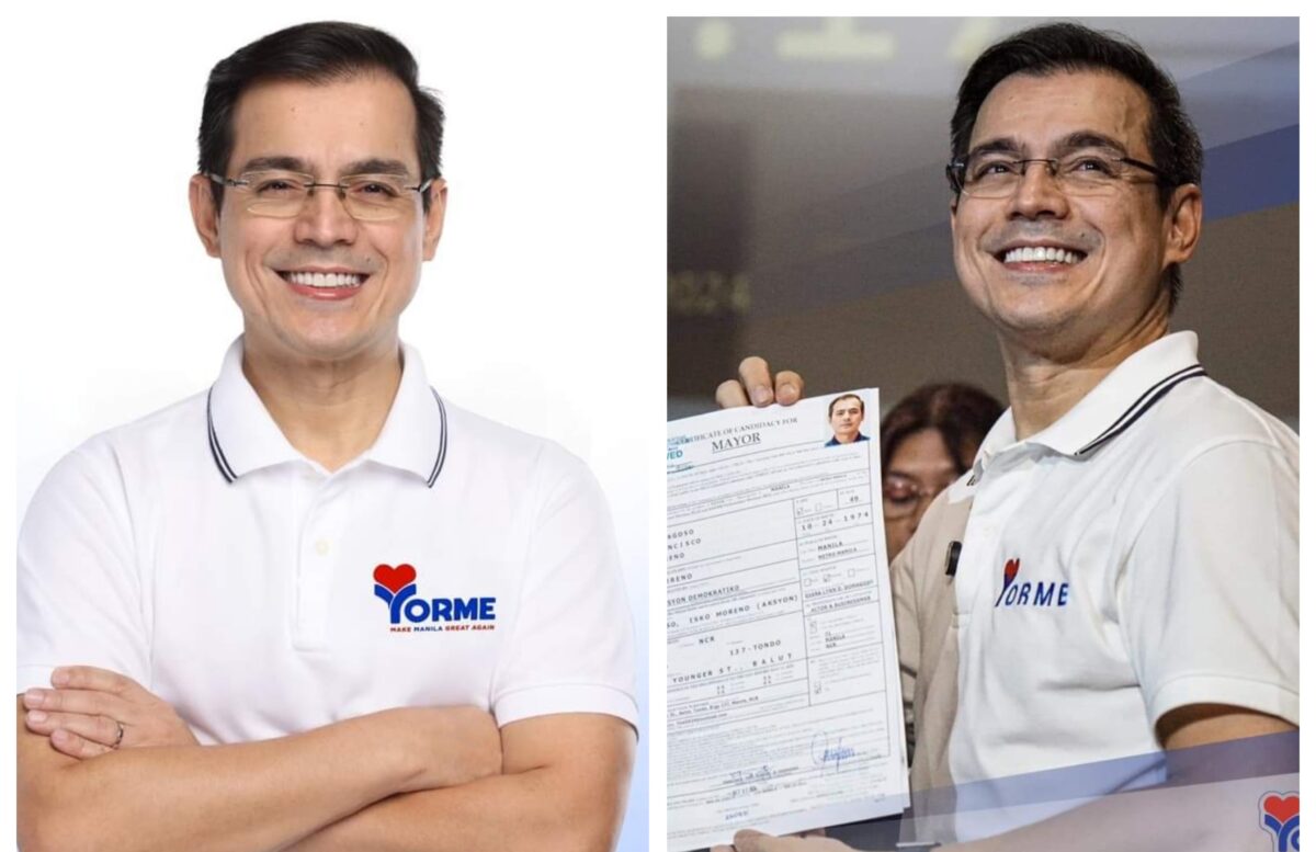 Isko Moreno naghain na ng kandidatura sa pagkaalkalde ng Maynila