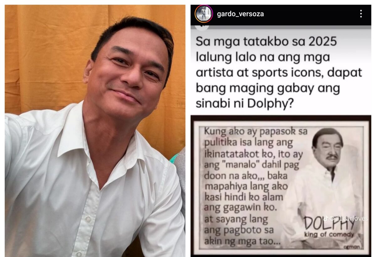 Gardo ginamit si Dolphy para sa mga artistang tatakbo sa Eleksyon 2025