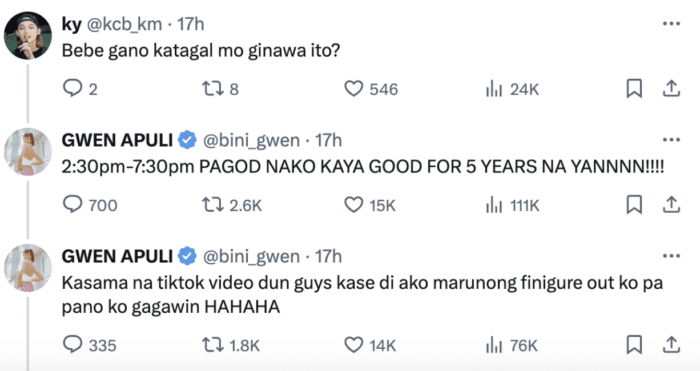 BINI Gwen kumasa sa 'halloween makeup transformation', fans napa-wow