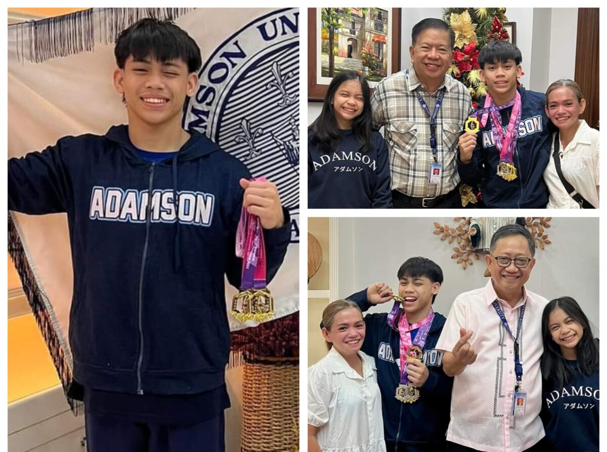 Paghakot ng medalya ni Karl Eldrew Yulo sa Thailand kinilala ng Adamson