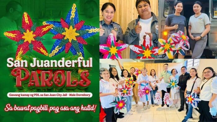 #SerbisyoBandera: Recycled parol ng mga PDL sa San Juan simbolo ng pag-asa