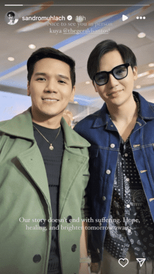 Sandro, Gerald nagkita matapos isiwalat ang naranasang sexual abuse: 'Healing'