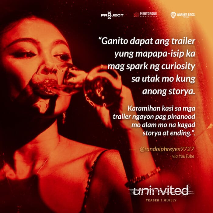 'Uninvited' nina Nadine, Vilma kaabang-abang ang teaser, umani agad ng papuri