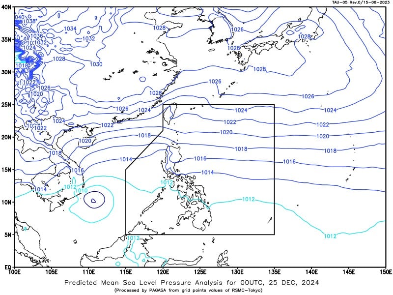 Luzon uulanin sa Araw ng Pasko dahil sa Shear Line, Amihan, Easterlies