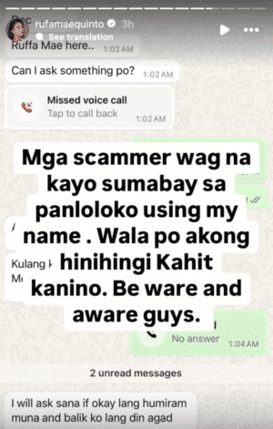 Rufa Mae nagbabala sa scammers: ‘No, no, no! Beware and aware guys!’