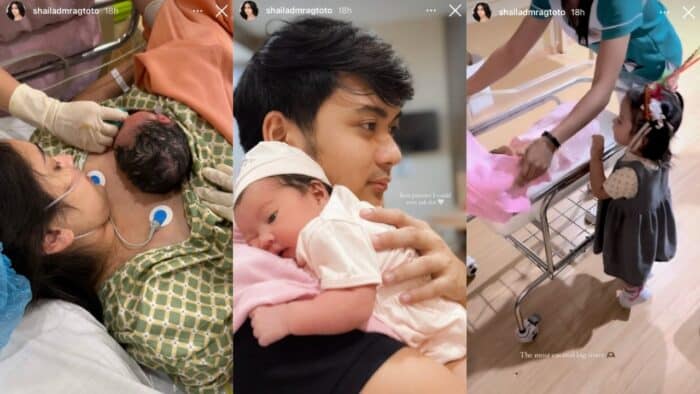 Shaila Rebortera nanganak na sa 2nd baby, super flex sa 'maalagang' mister