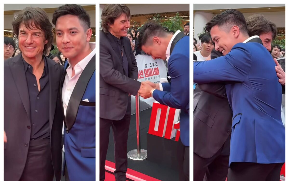 Alden Richards kinausap, niyakap ni Tom Cruise nang magkita sa Korea
